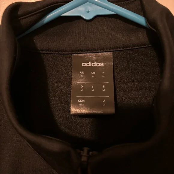 Adidas, Men’s ESSENTIALS WARM-UP 3-STRIPES TRACK JACKET. Size Medium - Picture 5 of 8